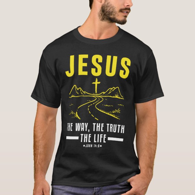 Christian Bible Verse Faith Believer Follower  1 T Shirt (Framsida)
