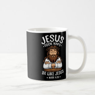 Christian Bible Verse Faith Gud Pun Jesus Took Nap Kaffemugg