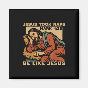 Christian Bible Verse Faith Gud Pun Jesus Took Nap Magnet