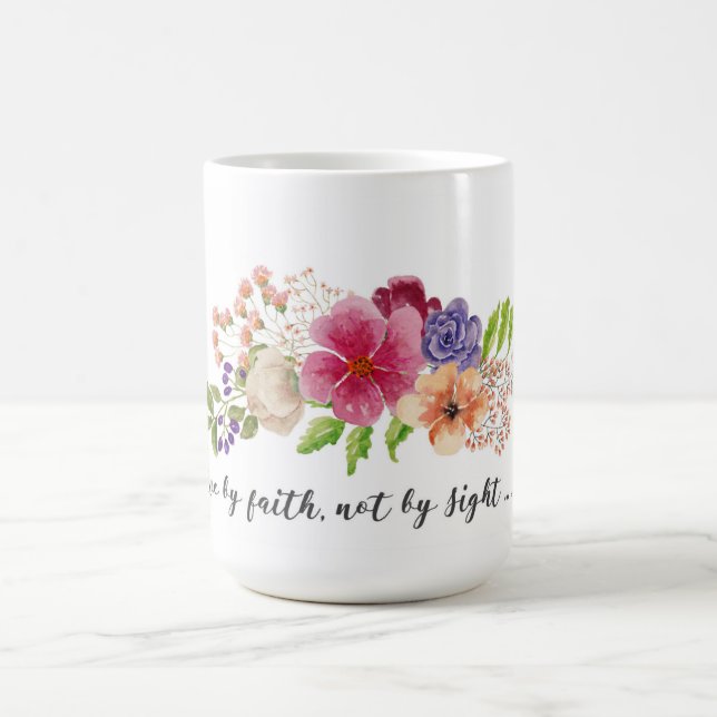 Christian Bible Verse Faith Kaffemugg (Center)