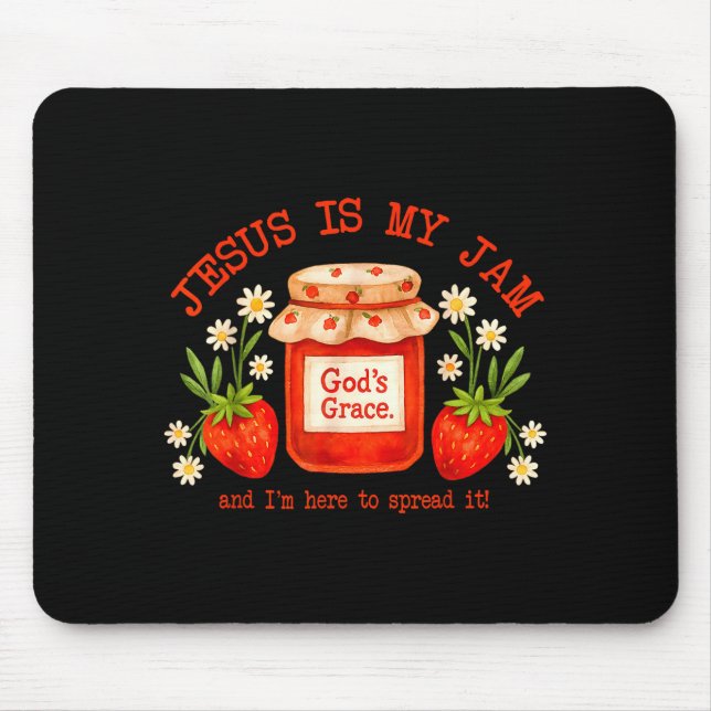 Christian Bible Verse Faith Strawberry Jesus Is My Musmatta (Framsidan)