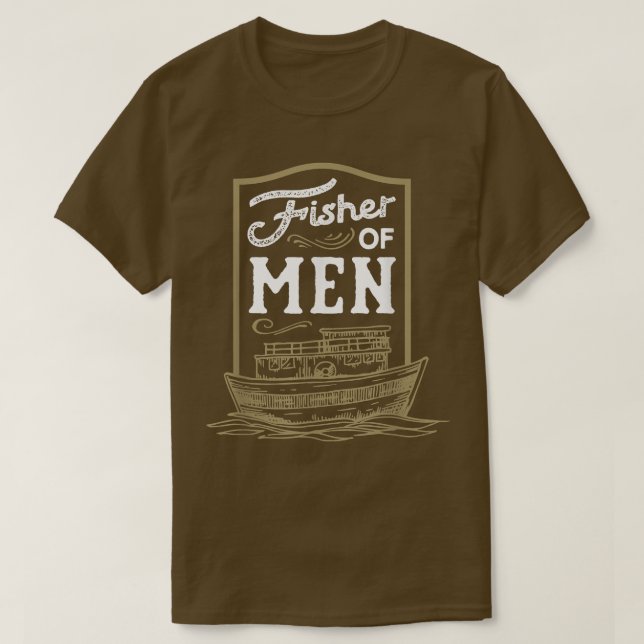 Christian Bible Verse Fisher of Manar T Shirt (Design framsida)