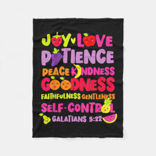 Christian Bible Verse Fruit of the Spirit God Jesu Fleecefilt