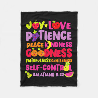 Christian Bible Verse Fruit of the Spirit God Jesu Fleecefilt