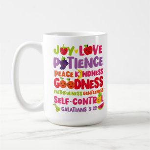 Christian Bible Verse Fruit of the Spirit Kaffemugg