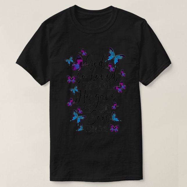 Christian Bible Verse God Gave His Son John 513 Bu T Shirt (Design framsida)
