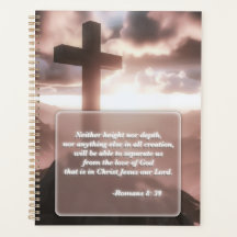 Christian Bible Verse Guld Spiral Planner