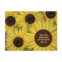 Christian Bible Verse Gult Sunblommor Reased