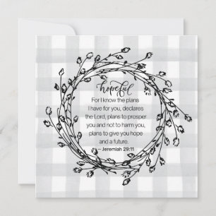 Christian Bible Verse Inspirational Kort