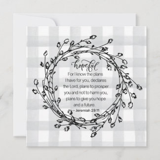 Christian Bible Verse Inspirational Kort