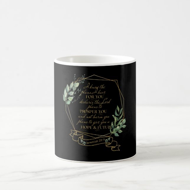 Christian Bible Verse Jeremiah 29 11 Kaffemugg (Center)