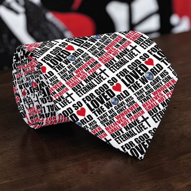 Christian Bible Verse John 3:16 Custom Necktie Slips (Skapare uppladdad)