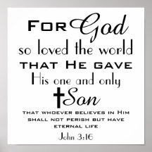 Christian Bible Verse John 3:16