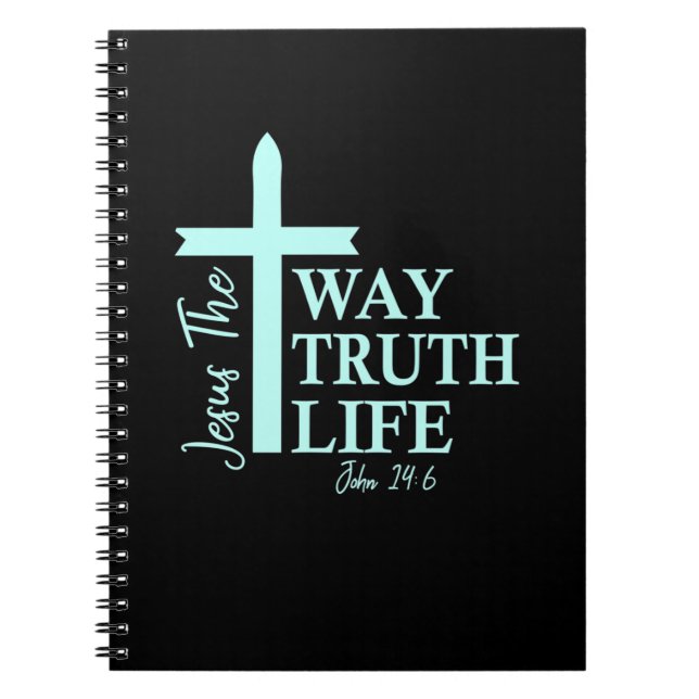 Christian Bible Verse John Anteckningsbok (Framsidan)