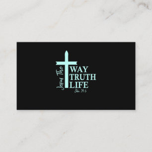 Christian Bible Verse John Visitkort