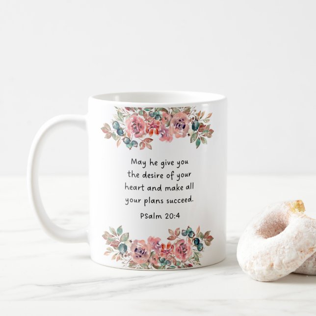 Christian Bible Verse Kaffemugg (Med munk)