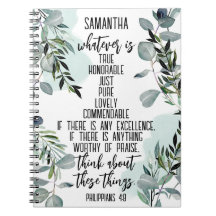 Christian Bible Verse Philippians 4 8 Eucalyptus