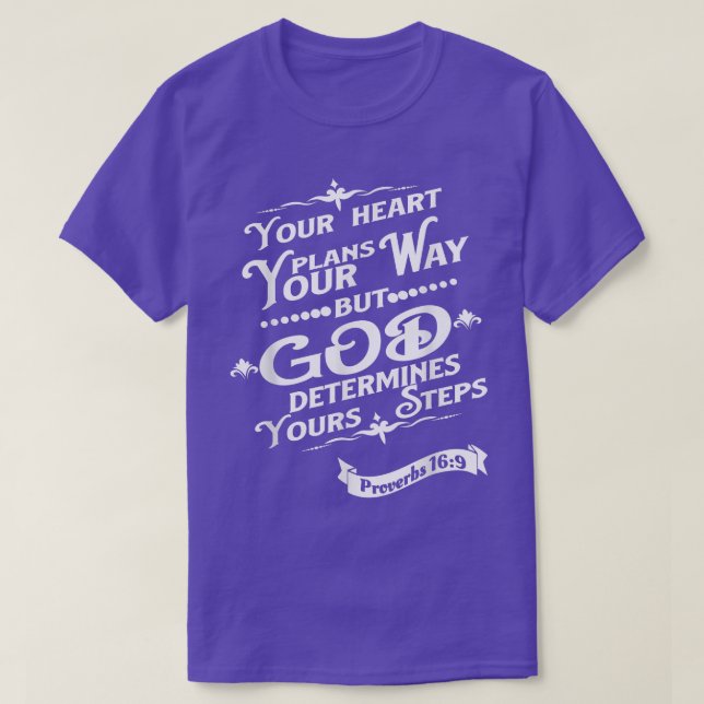 Christian Bible Verse Proverbs 169 Religiösa Pasto T Shirt (Design framsida)