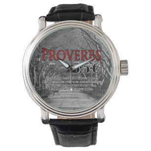 Christian Bible Verse Proverbs 3:5-6 Religiösa Armbandsur