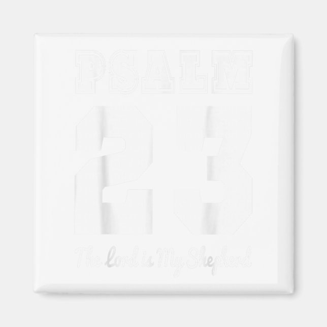 Christian Bible Verse Psalm 23 Herren är mitt ark Magnet (Framsidan)