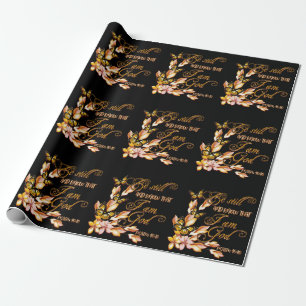 Christian Bible Verse Psalm 46:10 Flower Butterfly Presentpapper
