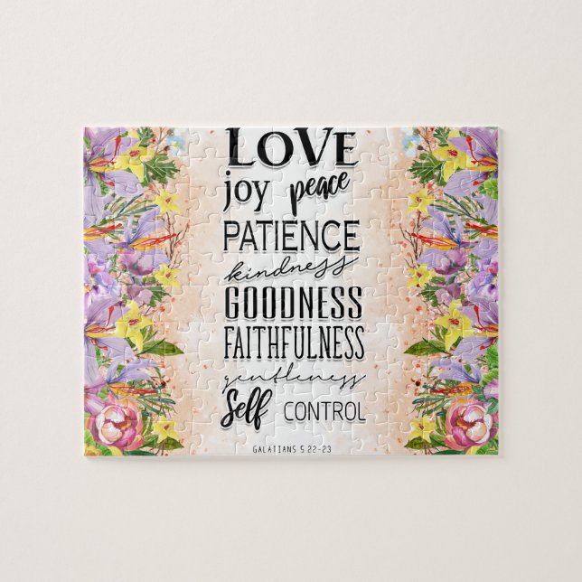 Christian Bible Verse Pussel (Horisontell)