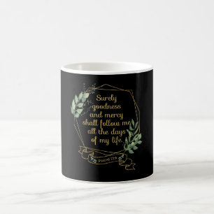 Christian Bible Verse Quote Psalm 23 6 Kaffemugg