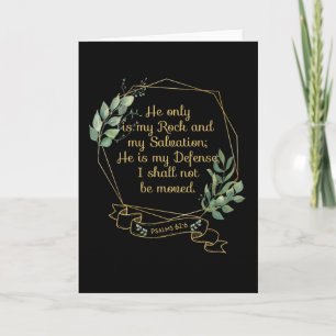 Christian Bible Verse Quote Psalm 62 6 Kort