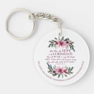 Christian Bible Verse Rosa Blommigt Photo Message