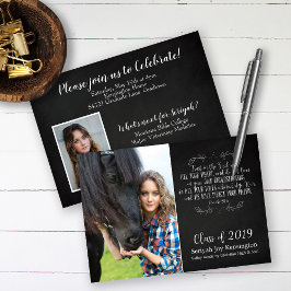 Christian Bible Verse Rustic Studenten Photo Inbjudningar