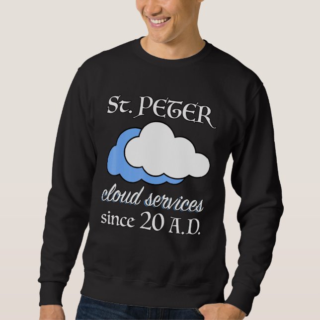 Christian Bible Verse Saint Peter Weather Lång Ärmad Tröja (Framsida)