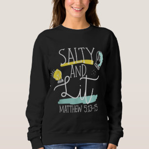 Christian Bible Verse Salty and Lit Matthew 513-15 T Shirt