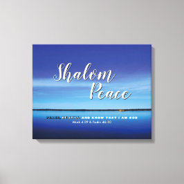 Christian Bible Verse | SHALOM PEACE BE FORTFARAND Canvastryck