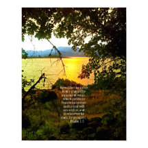Christian Bible Verse Sjö Landscape Creationart