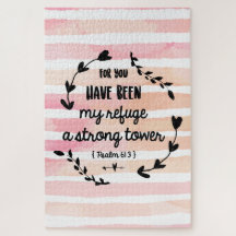 Christian Bible Verse Strong Torn Psalms Quote