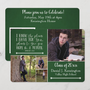 Christian Bible Verse Studenten Photo Collage Gre Inbjudningar