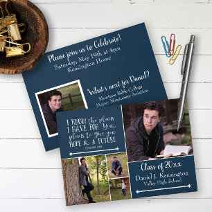 Christian Bible Verse Studenten Photo Collage Inbjudningar