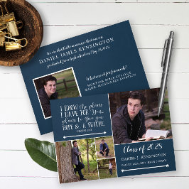 Christian Bible Verse Studenten Photo Collage Inbjudningar