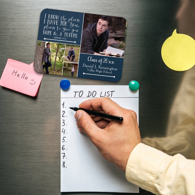 Christian Bible Verse Studenten Photo Collage Magnet (Skapare uppladdad)