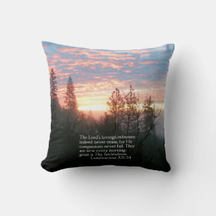 Christian Bible Verse Sunrise Ligcape Kudde