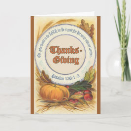 Christian Bible Verse Thanksgiving Helgkort