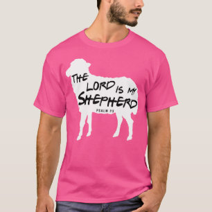 Christian Bible Verse the Lord är min Shepherd Psa T Shirt