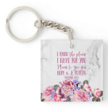 Christian Bible Verse Vintage Blommigt Marble