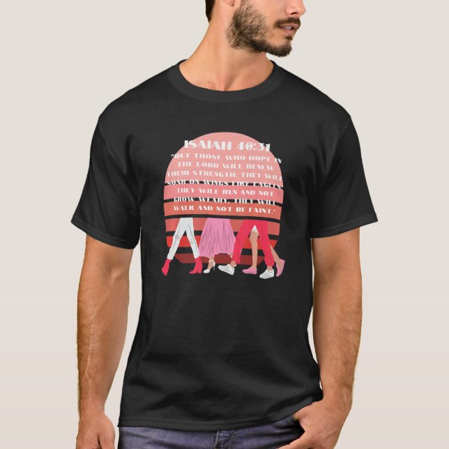 Christian Bible Verse Workout Gear Exercise Top Wo T Shirt (Framsida)