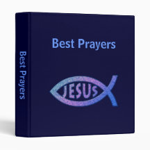 Christian Binder med Ichthus Symbols