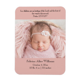 Christian Bironcement Card - Rosa & svart Magnet