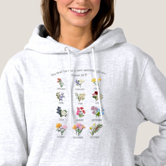 Christian BIRTH MONTH FLOWERS Jan to Dec T Shirt (Skapare uppladdad)