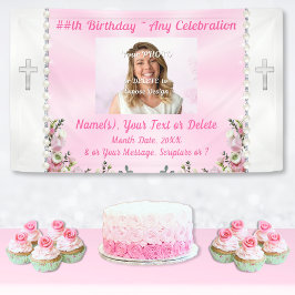 Christian Birthday Banner, Pastors frukost Birthda