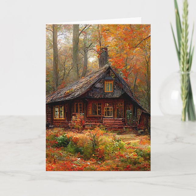 CHRISTIAN BIRTHDAY CABIN ART GREETARD KORT (Framsida)
