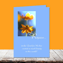 Christian Birthday Card - Beauty in the World Kort